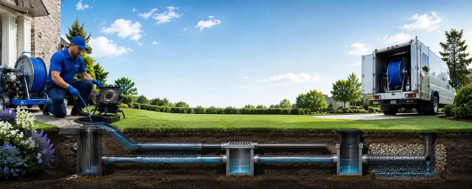 Outdoor drain cleaning information for Waka, TX